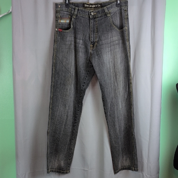 Relaxed Fit Black Jeans for Men - Picture 1 of 7